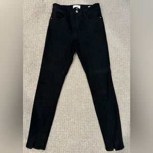 Frame Le High Skinny with Ankle Zip